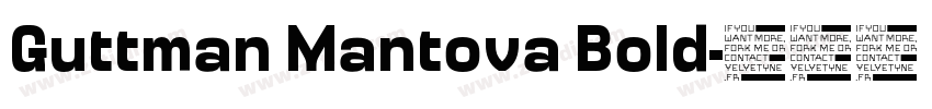 Guttman Mantova Bold字体转换